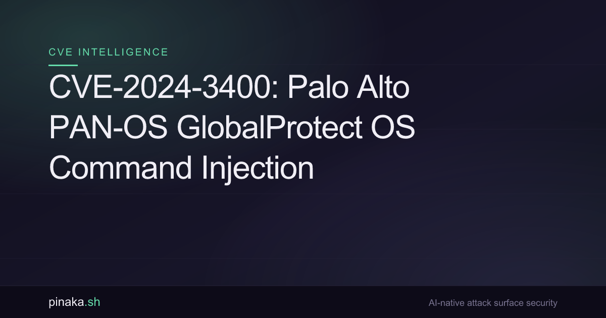 CVE-2024-3400: PAN-OS GlobalProtect OS Command Injection – Attack ...