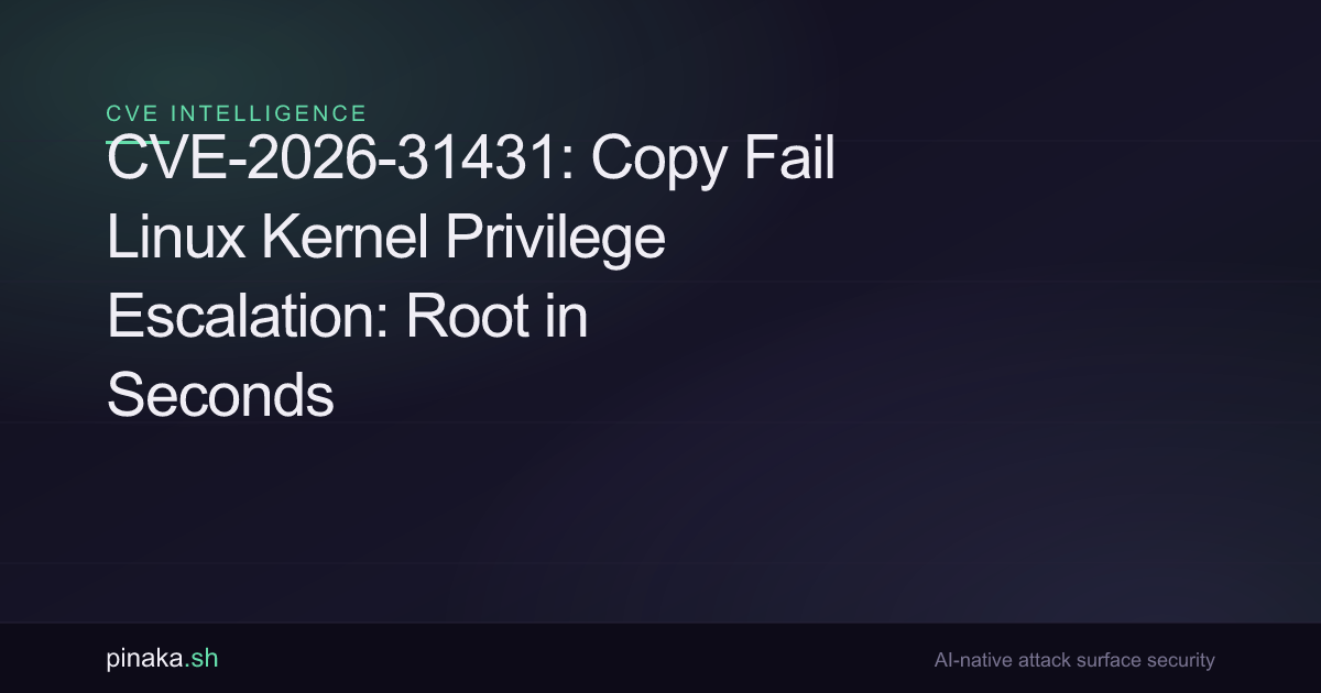 CVE-2026-31431 Copy Fail: Linux Kernel Privilege Escalation Patch Guide ...